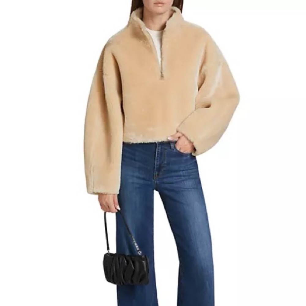 Frame fur popover jacket new $498